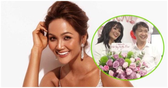 cuộc gặp gỡ xúc động của H'HenNiee với anh chủ nhà năm xưa (ảnh chụp màn hình báo Thanh Niên).