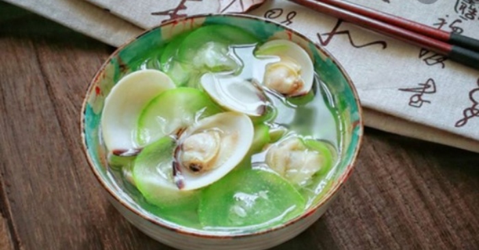 Cách nấu canh ngao với bầu thơm ngon