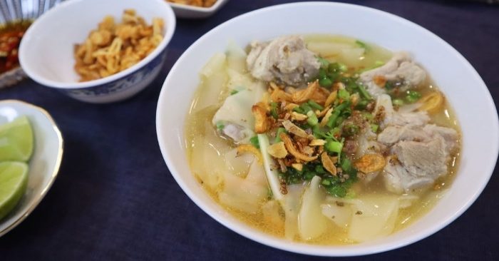 Cách nấu hoành thành lá với tôm khô thơm ngon chuẩn vị
