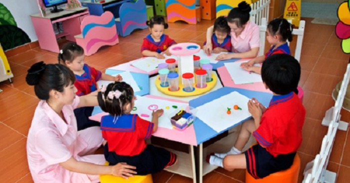 Một điểm nhận gửi trẻ ở TP. HCM.