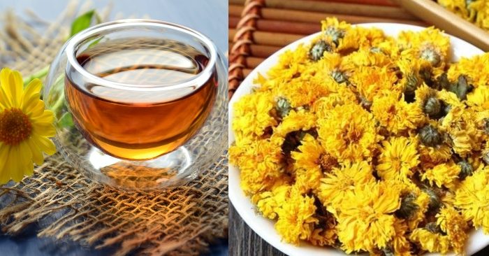Theo nghiên cứu của y học hiện đại cho thấy, trà hoa cúc có chứa nhiều chất dinh dưỡng tốt cho cơ thể như: axit folic, riboflavin, thiamin, vitamin A, natri, kali, magie, kẽm; loại trà thảo mộc này không chứa chất béo, chất đạm, cholesterol. Đây là loại trà có rất nhiều lợi ích cho sức nên nó đã được sử dụng từ hàng ngàn đời nay