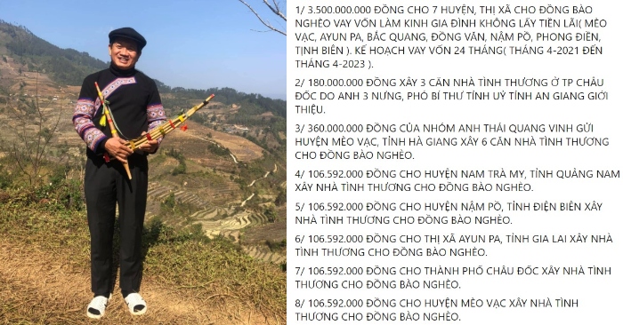 Ông Đoàn Ngọc hải công khai tiền quyên góp từ thiện 13,5 tỷ;