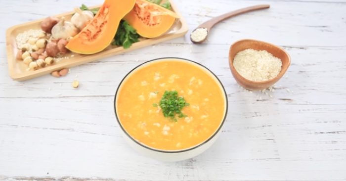 cách nấu cháo hải sản; bí; nghêu; tôm hùm; cho người lớn; ngọt; đậu xanh; bằng nồi cơm điện;