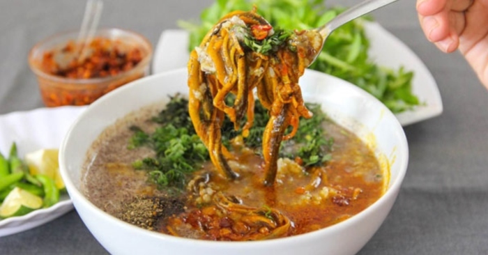 huong dan cach nau Cháo lươn nấm rơm, ngon, lam nau an, day nau an don gian, món an hang ngay.